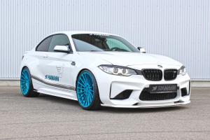 BMW M2 Coupe on Blue Wheels by Hamann 2016 года